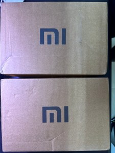 Two boxes containing Xiaomi Pad 6, Xiaomi Smart Pen (2nd gen) and the Pad 6 Cover