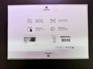 The rear of the Xiaomi Pad 6 box
