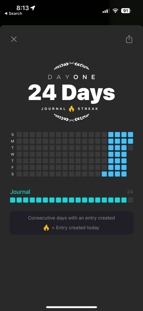 Day One App Streak
